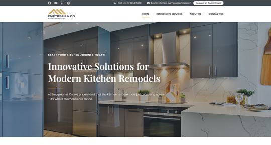 Kitchen remodeling website